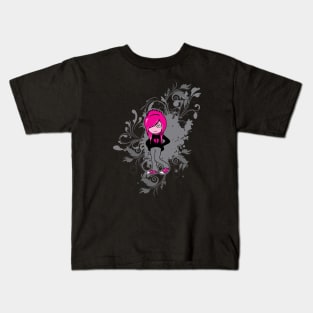 Emo Girl Anime Manga Illustration Kids T-Shirt